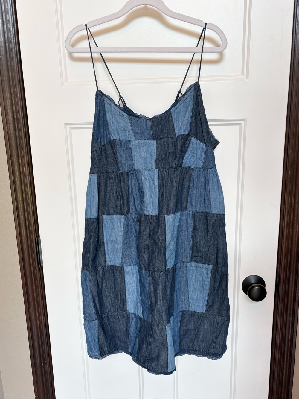 Stetson Navy Blue Cotton Slip Dress